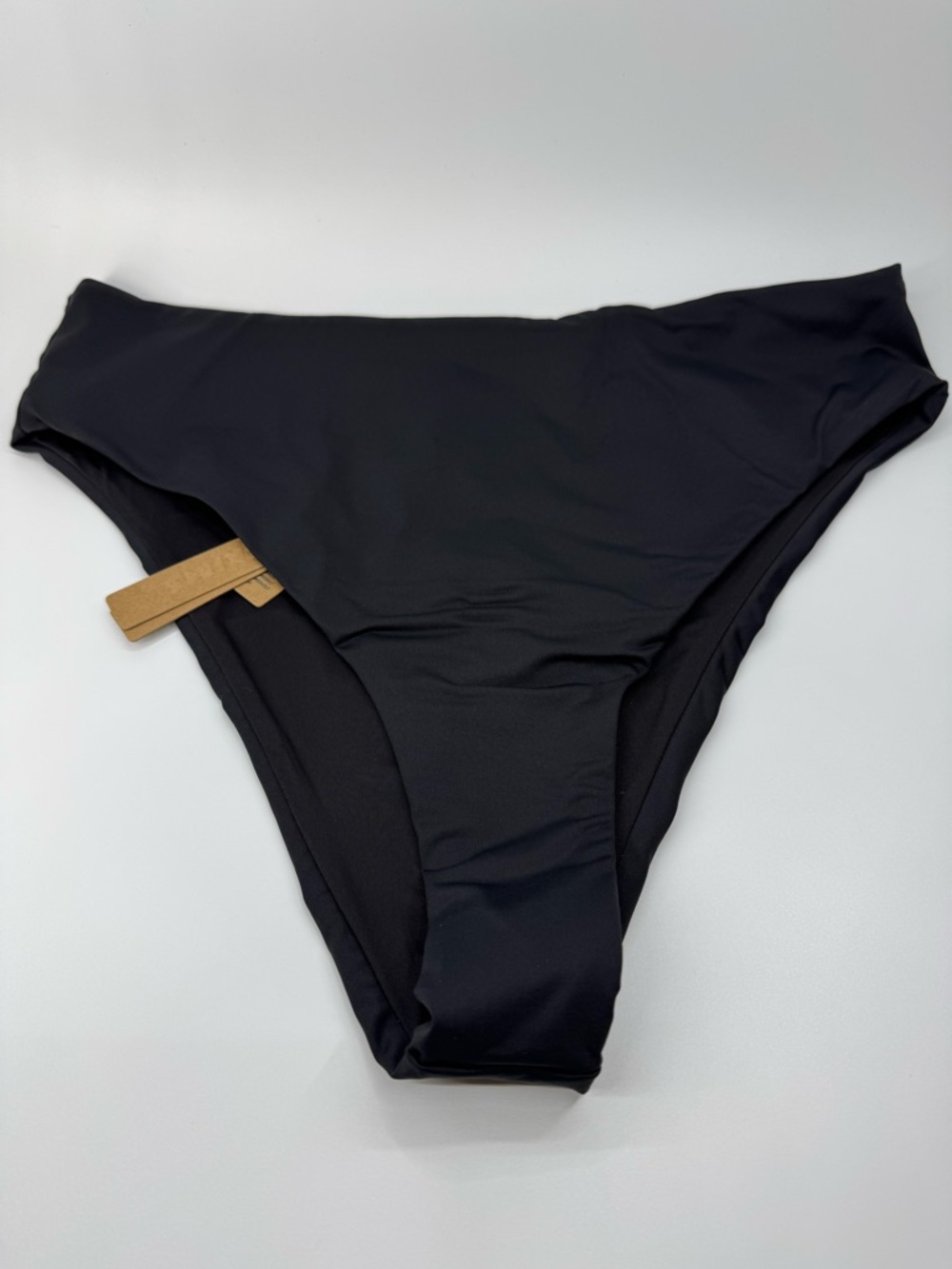 Skims Recycled Swim Mid Waist Bottom Onyx XL NWT